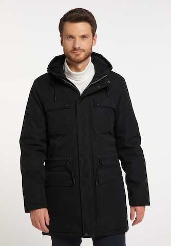 Parka d’hiver DreiMaster Klassik en noir : devant