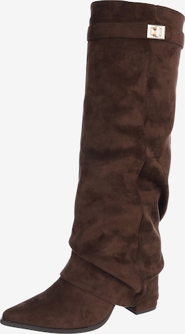 Ital-Design Boots in Brown: front