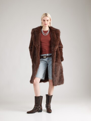 WEEKDAY Majica | rjava barva