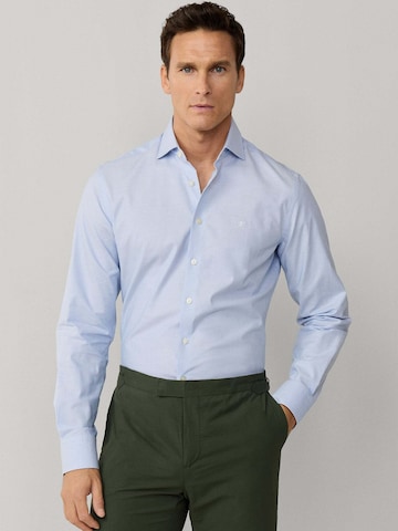 Hackett London Slim fit Zakelijk overhemd 'Ess' in Blauw: voorkant