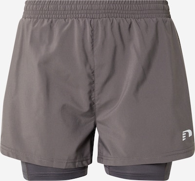 Newline Pantalon de sport en gris foncé / blanc, Vue avec produit