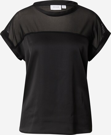 VILA - Blusa 'ELLETTE' em preto: frente