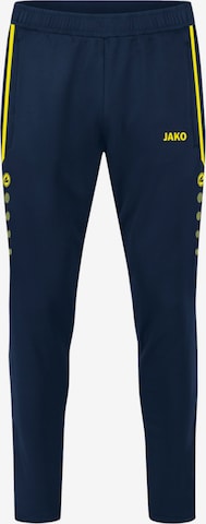 JAKO Slim fit Workout Pants in Blue: front