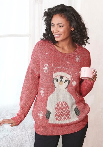 LASCANA Pullover in Rot: Vorderseite