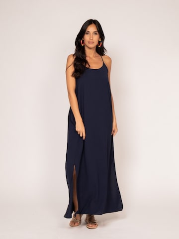 Dona Lisa Zomerjurk 'Robe longue à bretelles IGGY' in Blauw