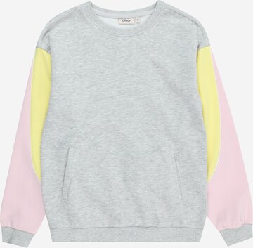 KIDS ONLY Sweatshirt 'EILEEN' in Grijs: voorkant