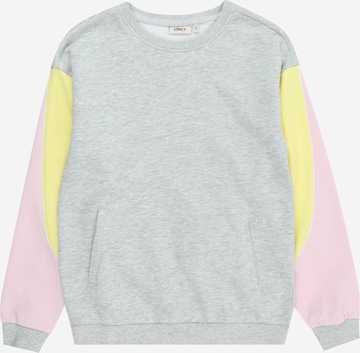 KIDS ONLY Sweatshirt 'EILEEN' i grå: framsida