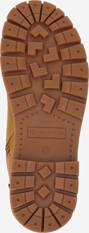 TOM TAILOR Schnürstiefelette in Braun