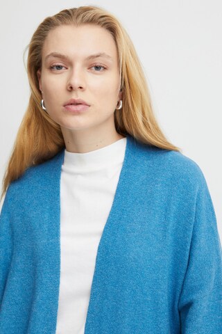 ICHI Knit cardigan 'alpa Ca7' in Blue