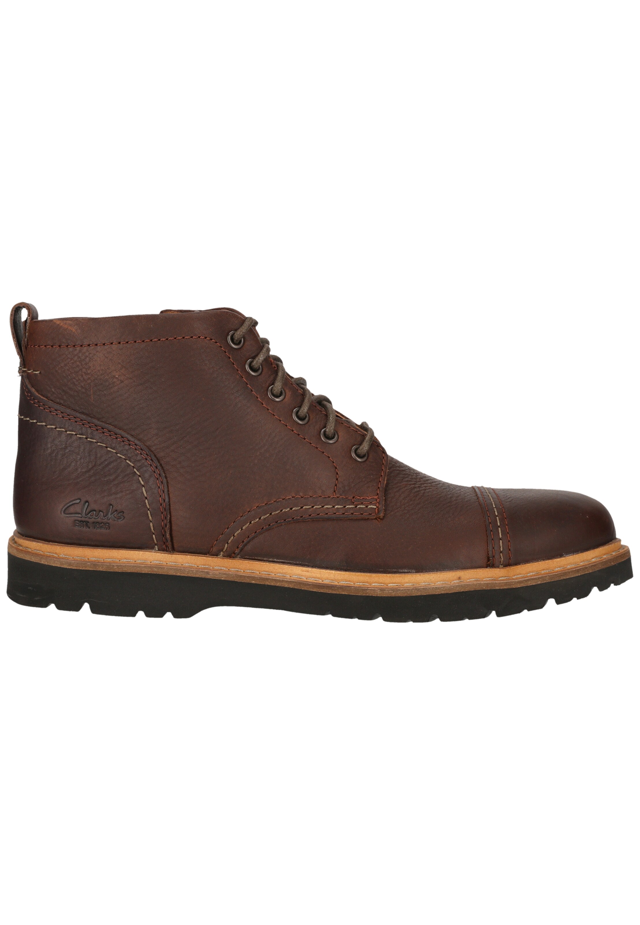 CLARKS Schnürboots 'Weltridge Zip' in Braun