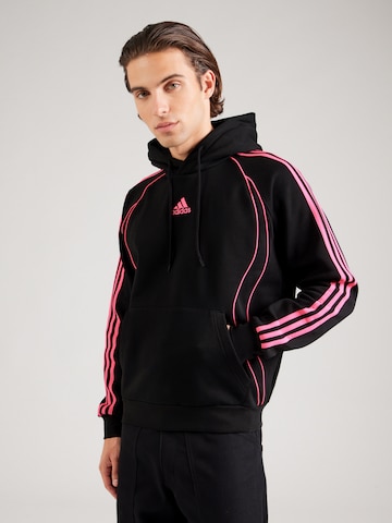 ADIDAS ORIGINALSSweater majica 'Adicolor Teamgeist' - crna boja: prednji dio