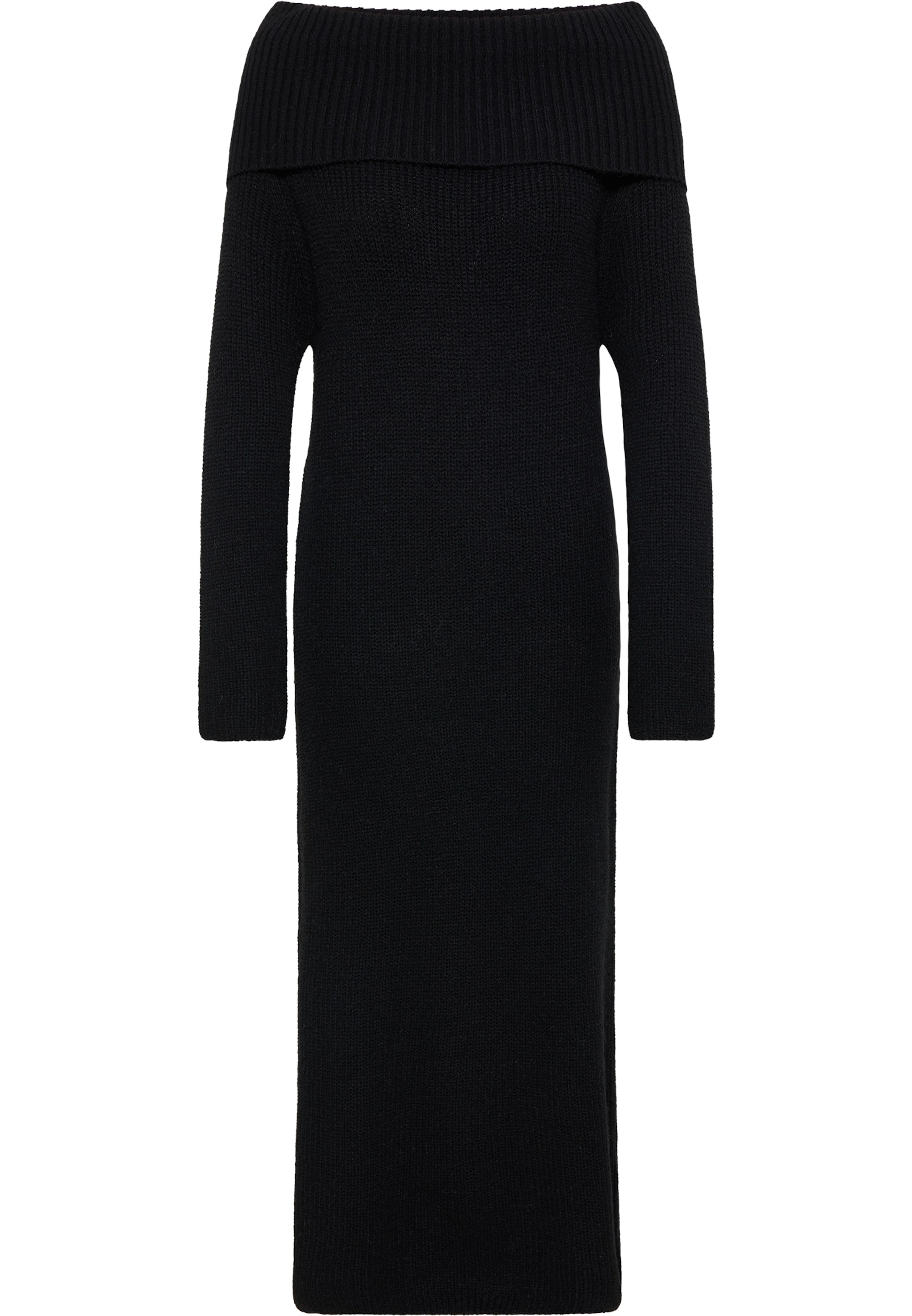 faina Sukienka z dzianiny w kolorze czarny: przód