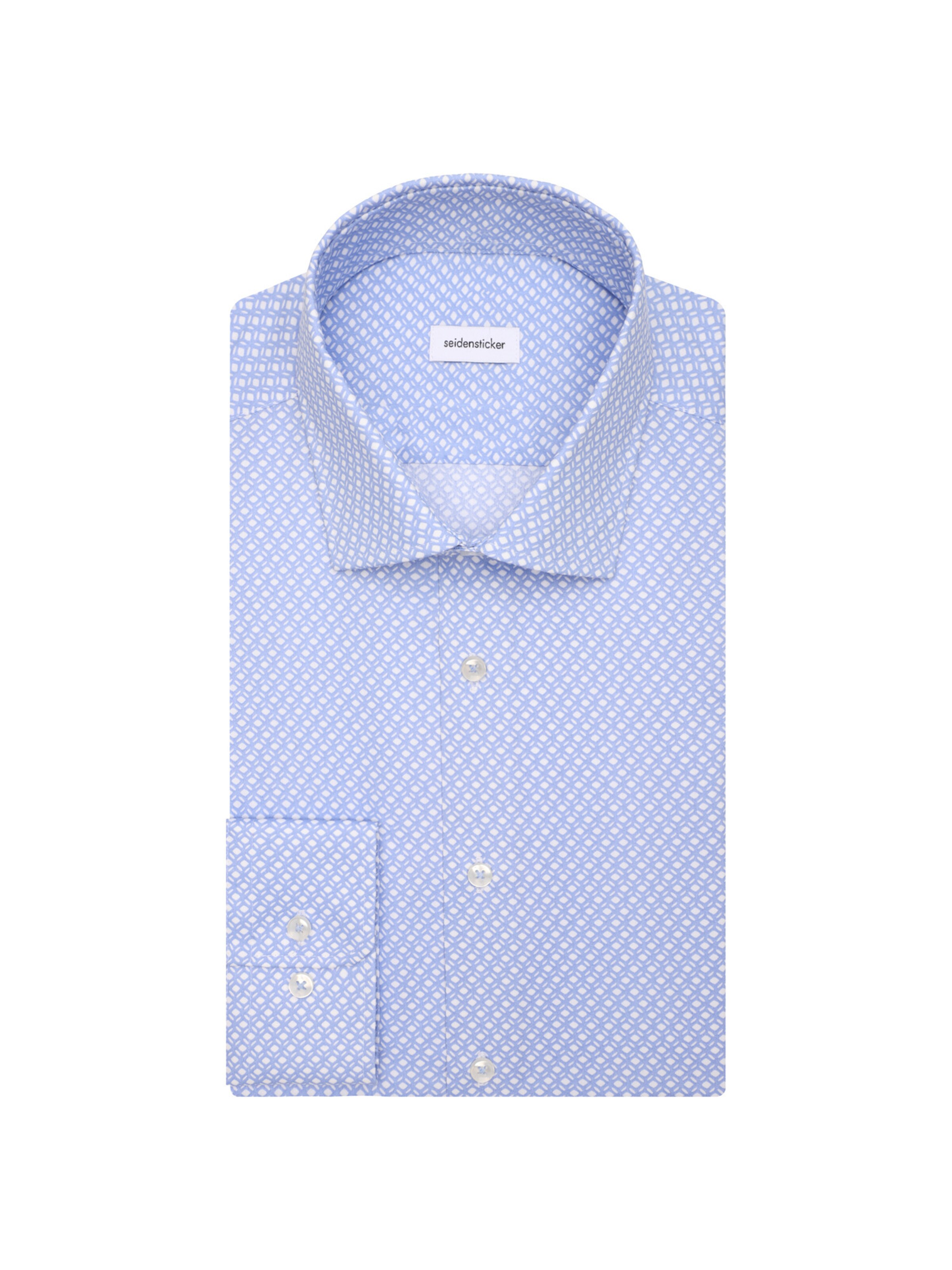 SEIDENSTICKER Regular fit Zakelijk overhemd 'Schwarze Rose' in Blauw