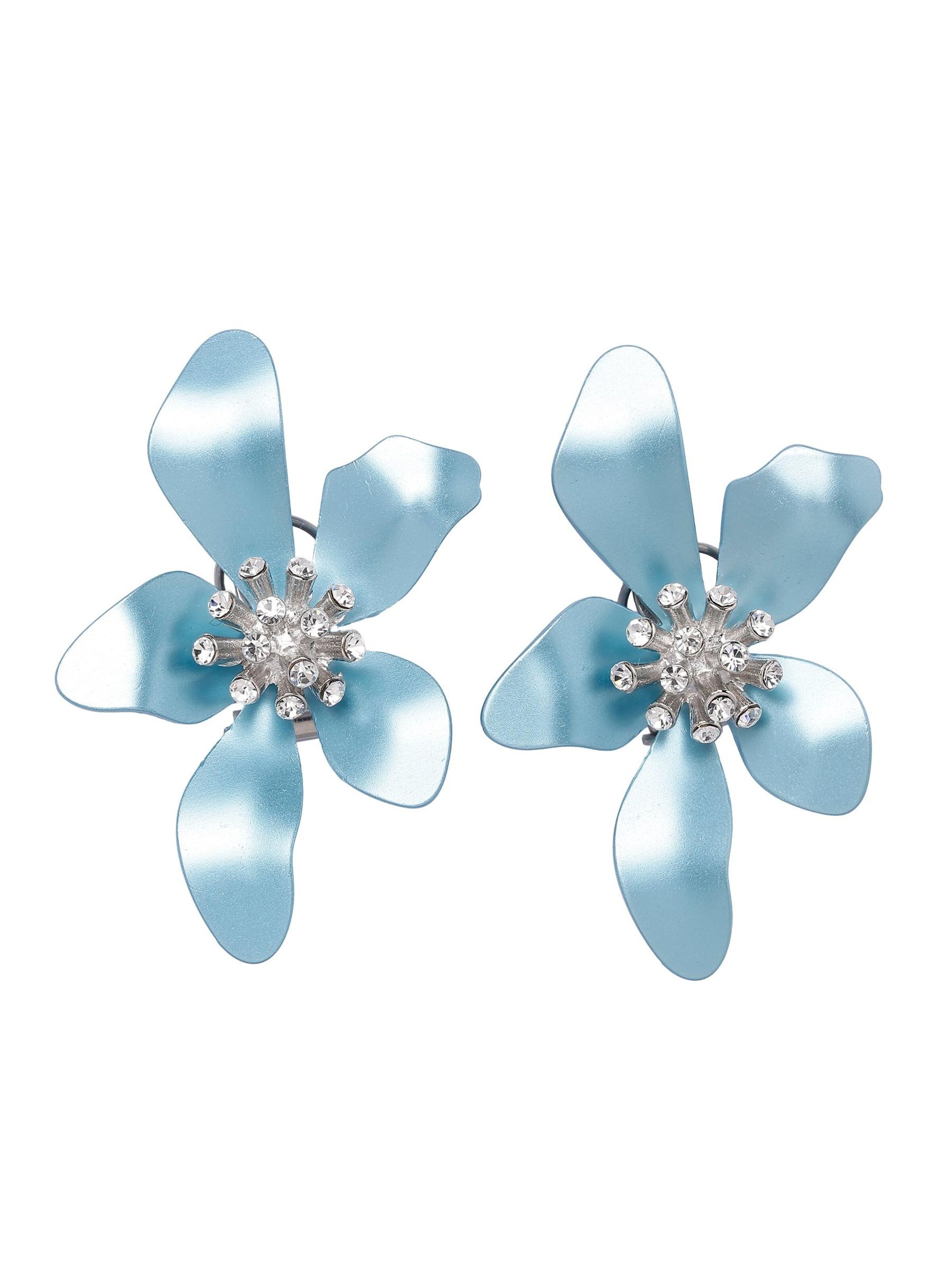 Orecchini 'Jovanala' di AVANT-GARDE PARIS in blu: frontale