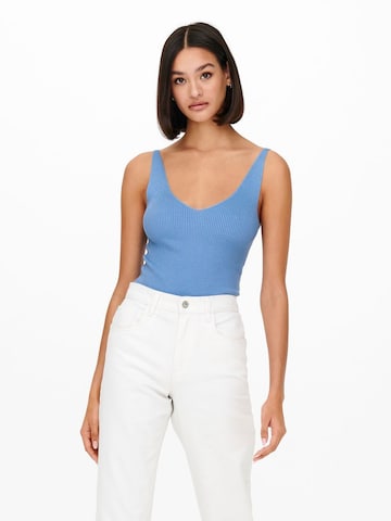 JDY Knitted Top 'Nanna' in Blue: front