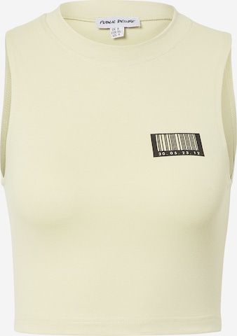 Public Desire Top in Beige: front