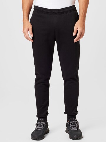 Champion Authentic Athletic Apparel Tapered Workout Pants in Black: front