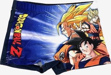 Dragon Ball Badeshorts 'Dragon Ball Badehose Son Goku' in Blau: Vorderseite