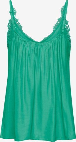 Cream Top 'Anna' in Green