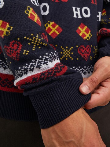 JACK & JONES Pullover 'Hoho' i blå