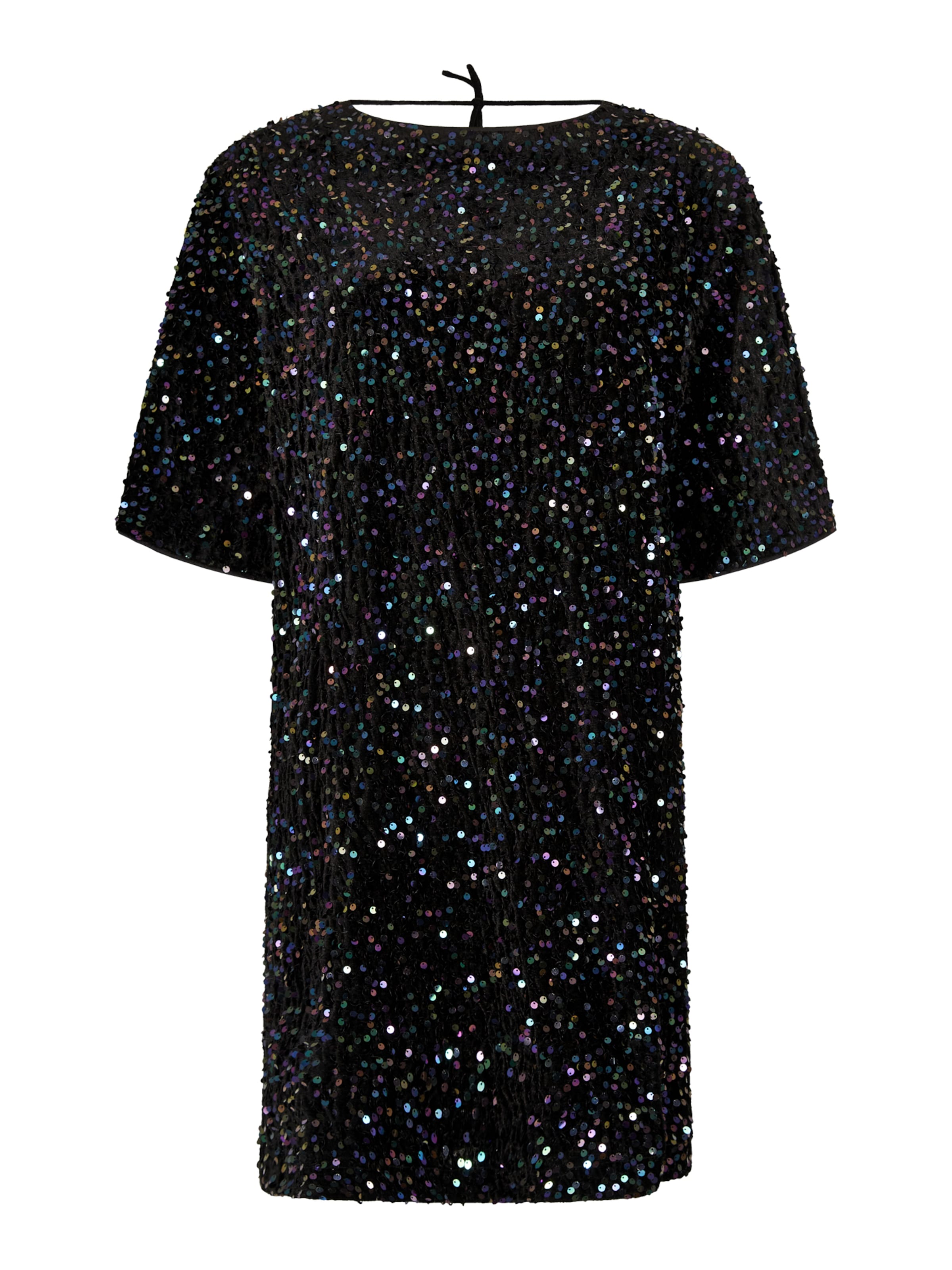 Apricot Jurk ' ' in Zwart: voorkant