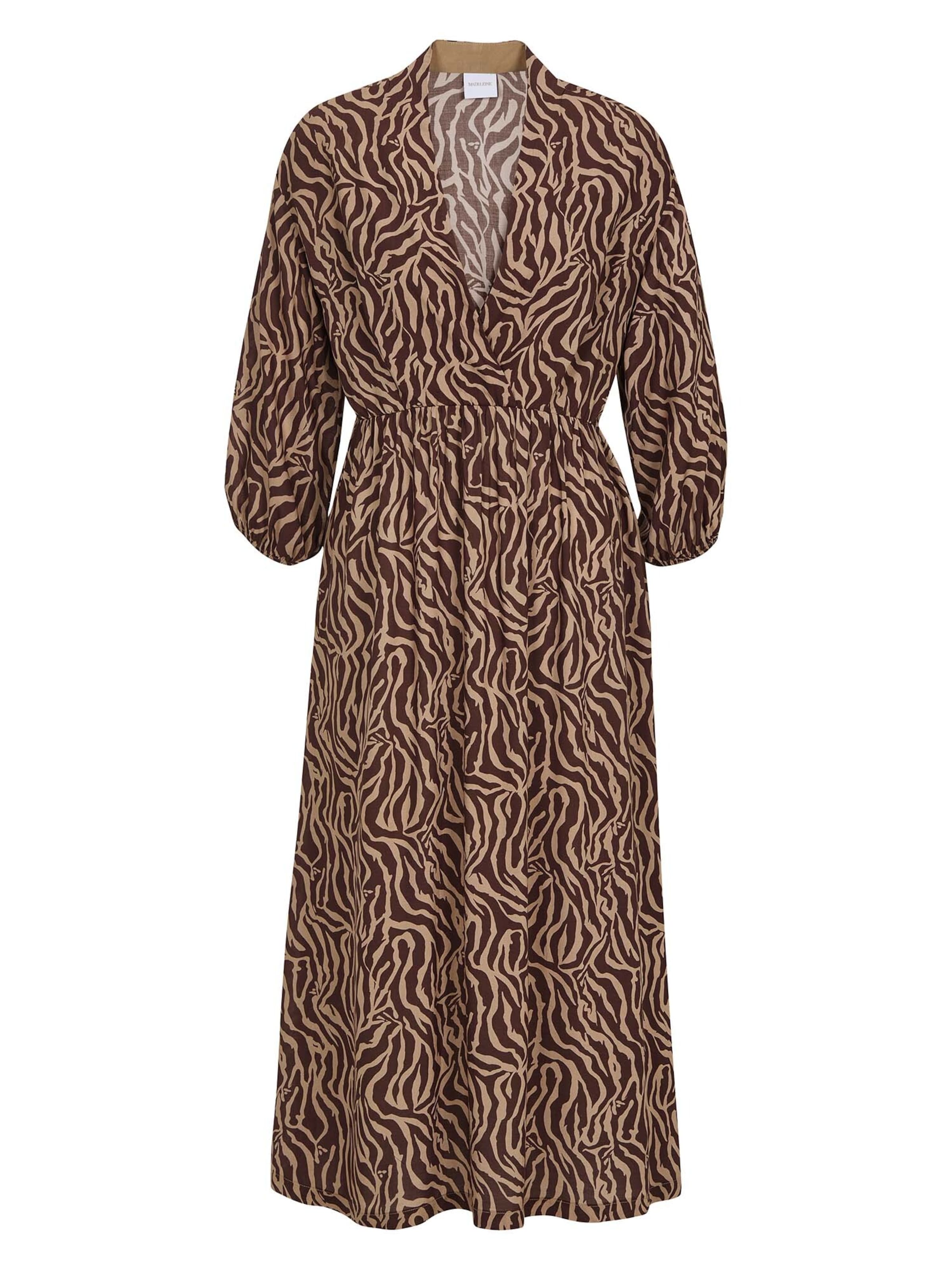 Robe d’été MADELEINE en marron : devant