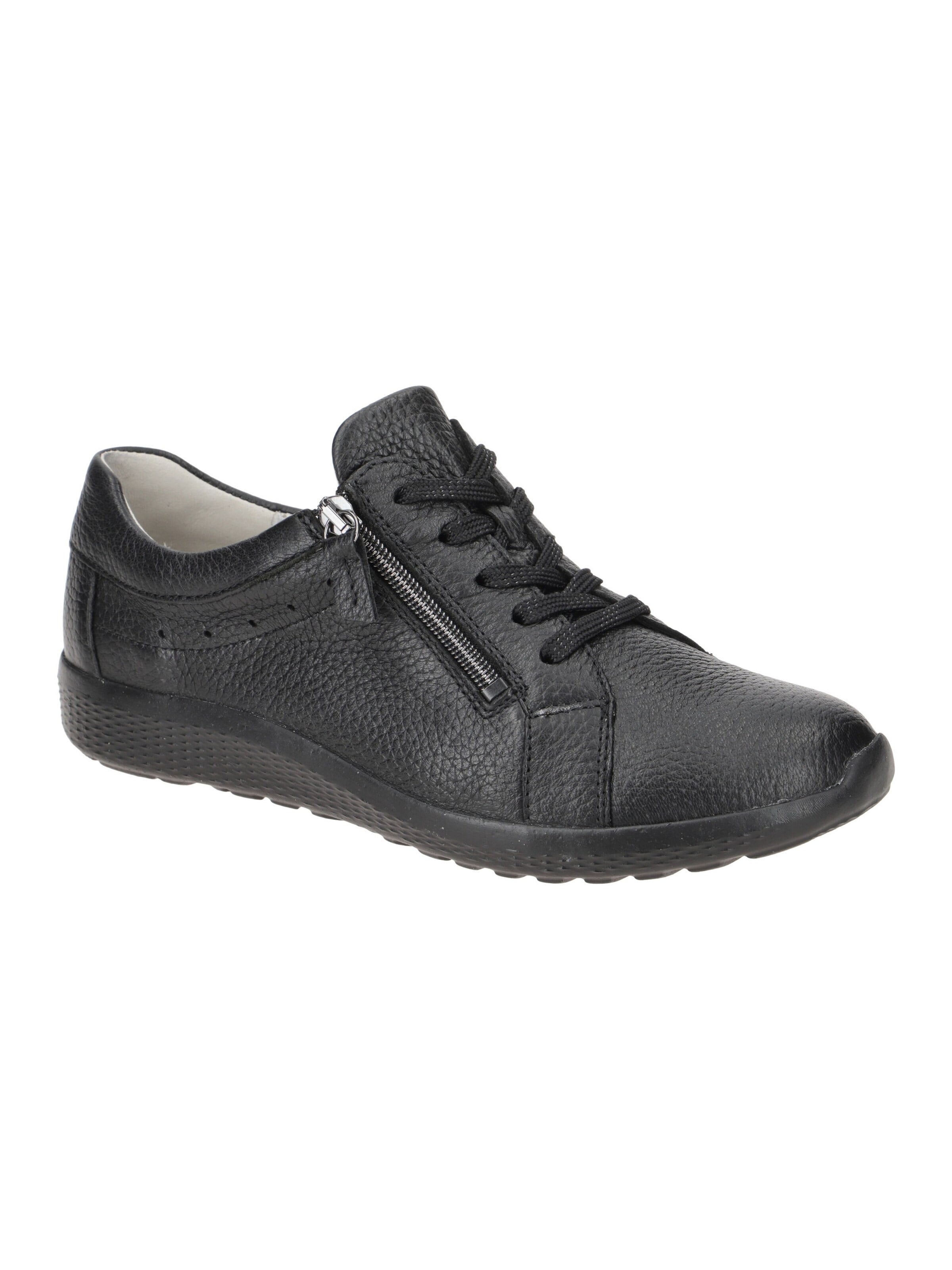 WALDLÄUFER Schnürschuh 'Waldläufer Ira Schuhe schwarz K-Weite 634002'‌‌ in Schwarz: Vorderseite