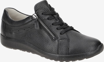 WALDLÄUFER Schnürschuh 'Waldläufer Ira Schuhe schwarz K-Weite 634002' in Schwarz: Vorderseite