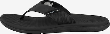 REEF T-Bar Sandals 'Santa Ana' in Black