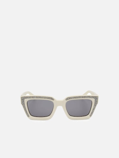 JIMMY CHOO Zonnebril 'Jimmy Choo MEGS/S Ivory 51/21/145 Women Sunglasses' in 51 in de kleur Ivoor, Productweergave