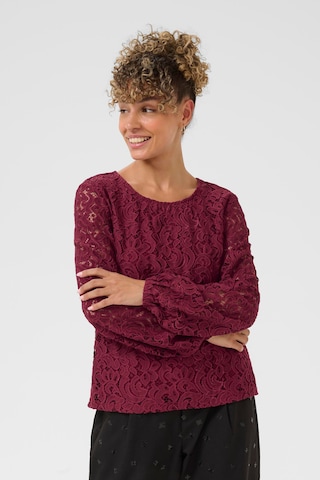 Cream Blouse 'CRThit' in Rood: voorkant