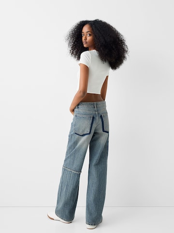 Bershka Regular Jeans in Blau