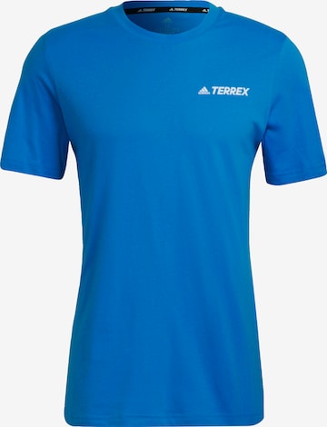 ADIDAS TERREX Funktionsshirt 'Mountain Landscape' in Blau: predná strana