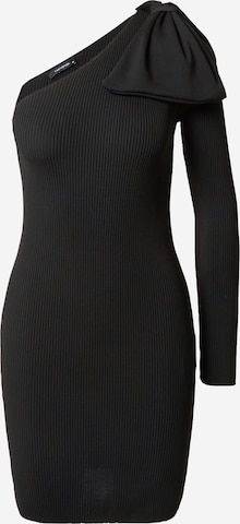 Trendyol Knitted dress in Black: front