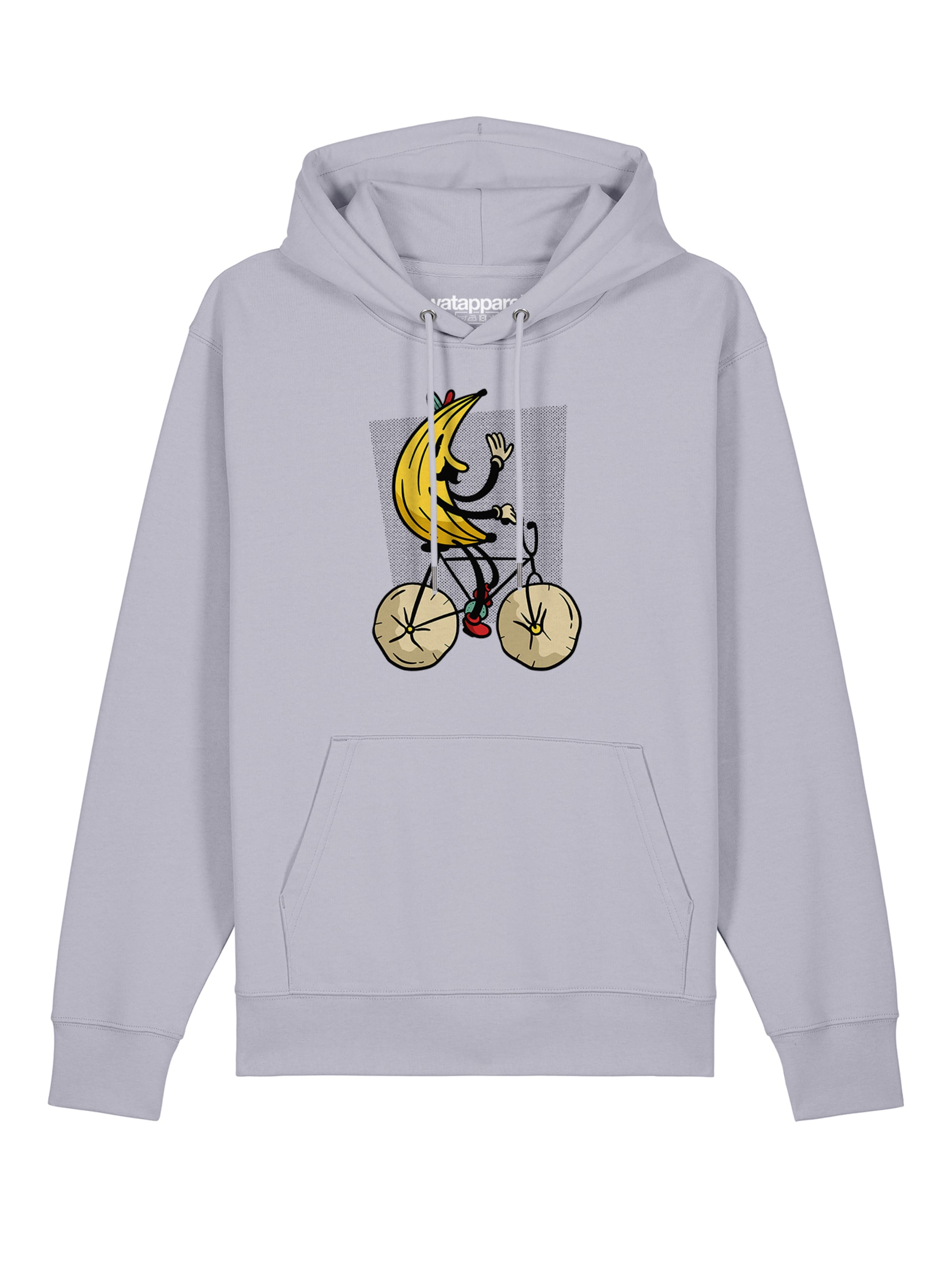 Sweat-shirt 'Banana Rider' Watapparel en violet : devant