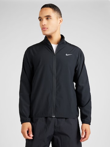 NIKE Athletic Jacket 'FORM' in Black: front