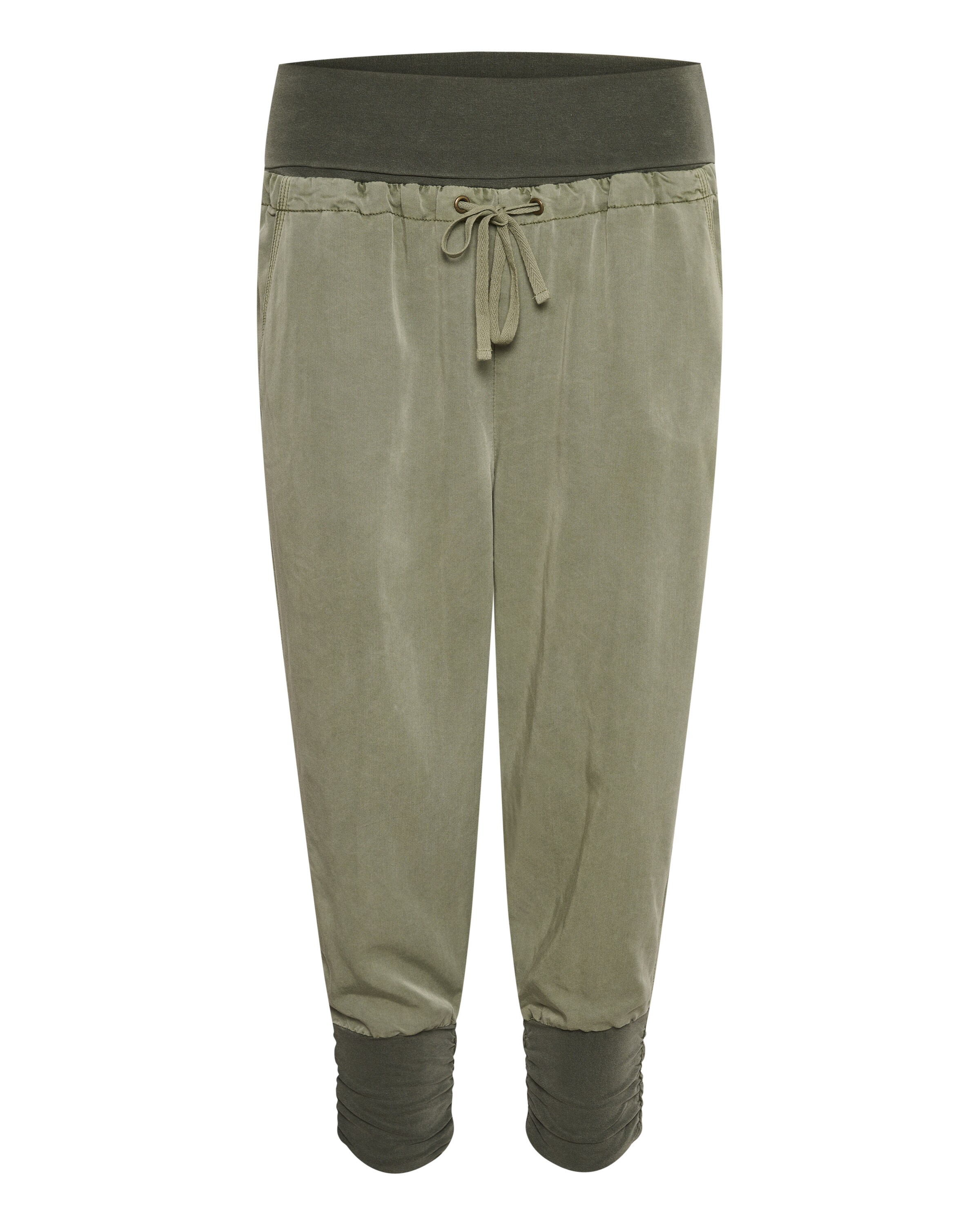 CreamTapered Harem hlače - zelena boja: prednji dio