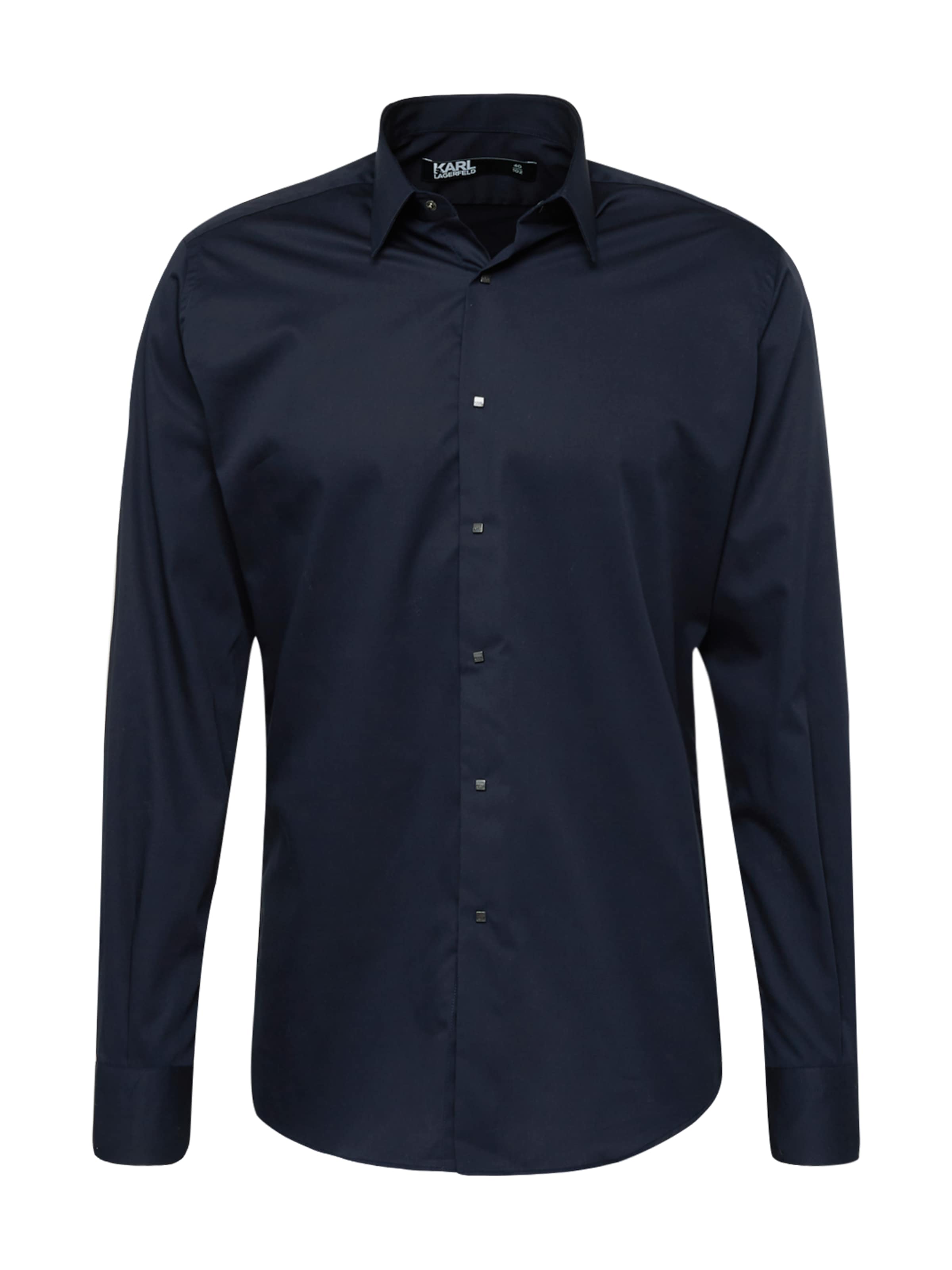 Karl Lagerfeld Regular fit Πουκάμισο σε μπλε: μπροστά