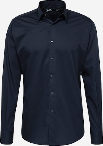 Karl Lagerfeld Regular fit Button Up Shirt in Blue: front