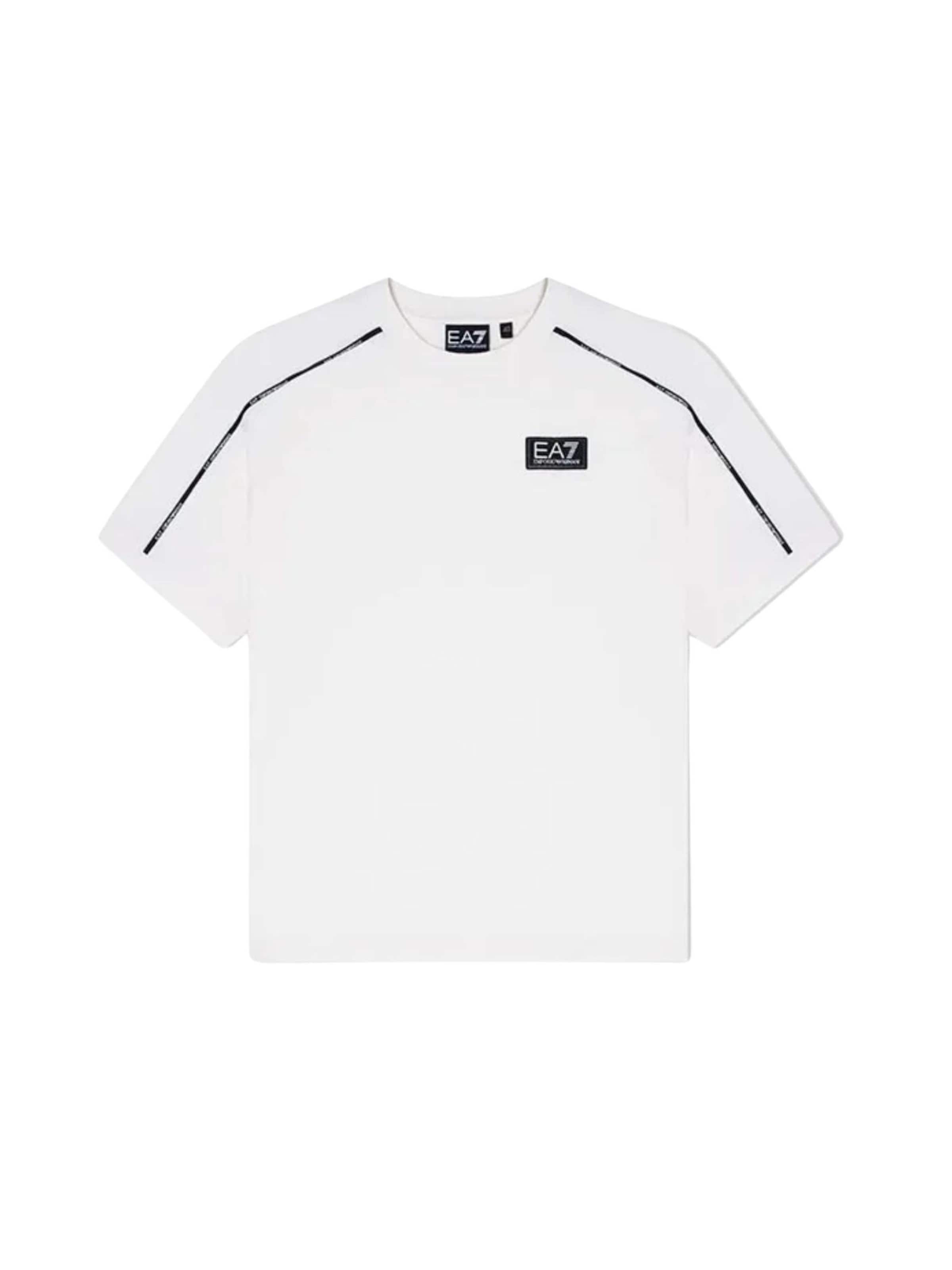 T-Shirt EA7 Emporio Armani en blanc : devant