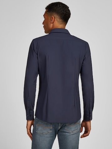 Coupe slim Chemise HECHTER PARIS en bleu