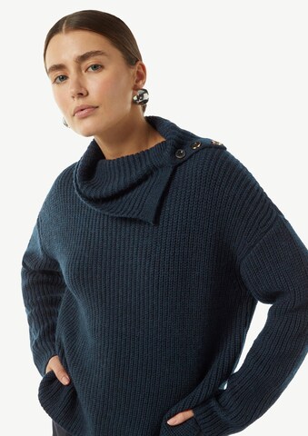 COMMA Strickpullover in Blau