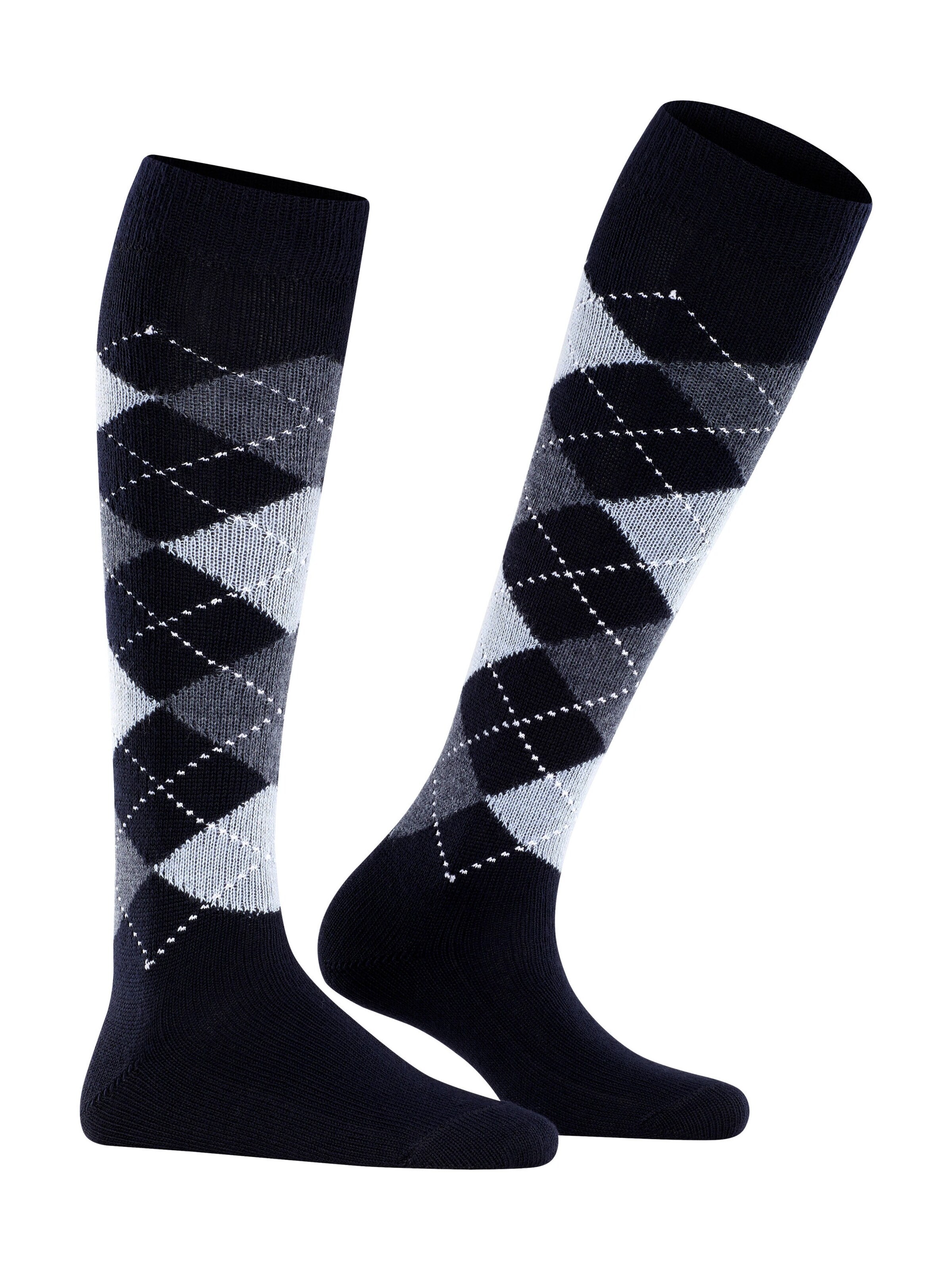 BURLINGTON Over the Knee Socks 'Whitby' in Blue