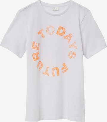 s.Oliver Shirt in Wit: voorkant