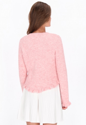 MYMO Knit cardigan in Pink
