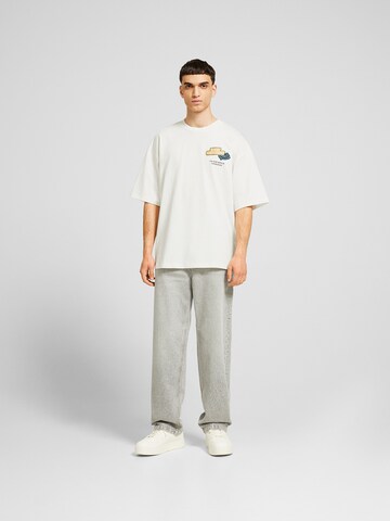 Bershka T-Shirt in Weiß