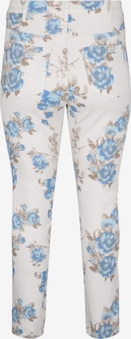 Zizzi - Slimfit Vaquero 'Amy' en blanco