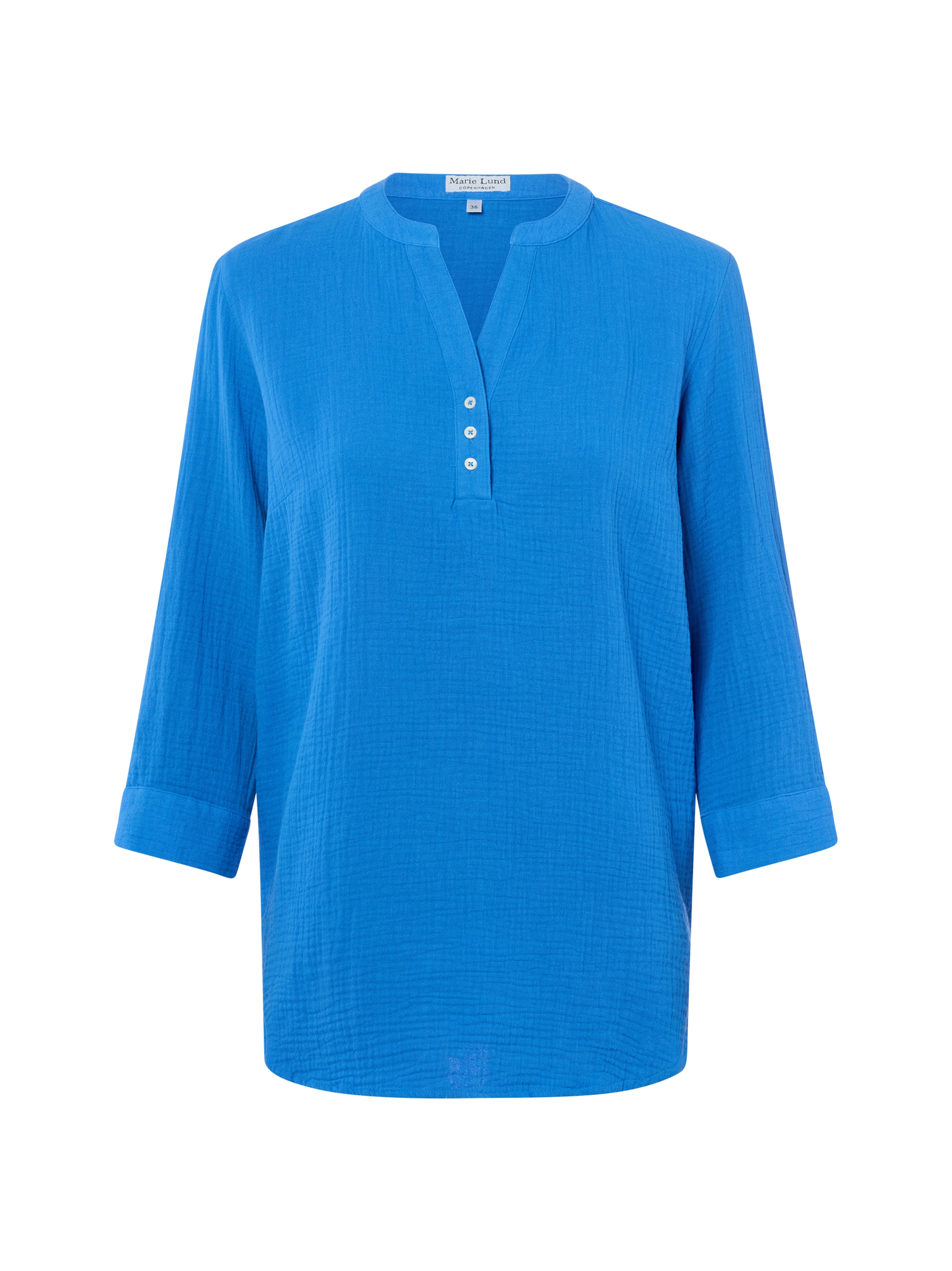 Marie Lund Blouse in Blue: front