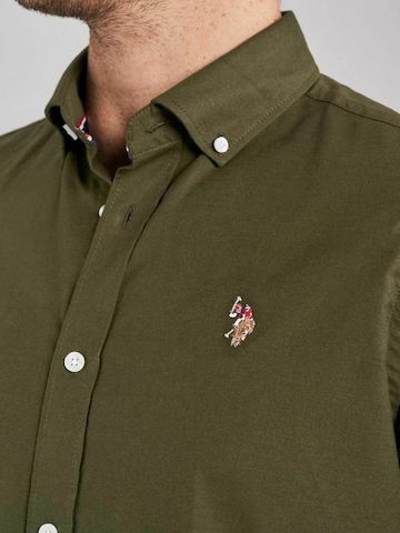 Coupe regular Chemise 'Calvert' U.S. POLO ASSN. en vert