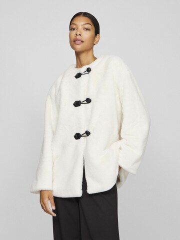 VILA Between-seasons coat in White: front